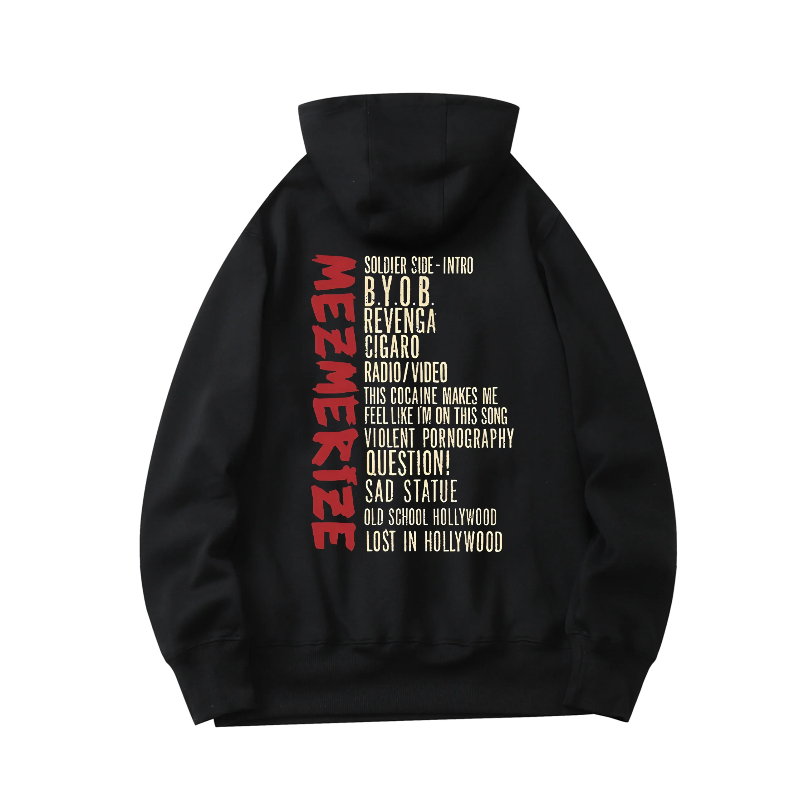 Mezmerize Tracklist Hoodie