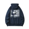 Self-Titled Blue Hoodie Back